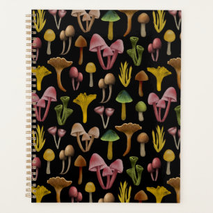 Mushrooms, Lichen & Colorful Fungi Planner