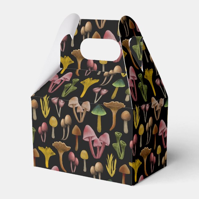 Mushrooms, Lichen & Colourful Fungi Favor Box (Front Side)