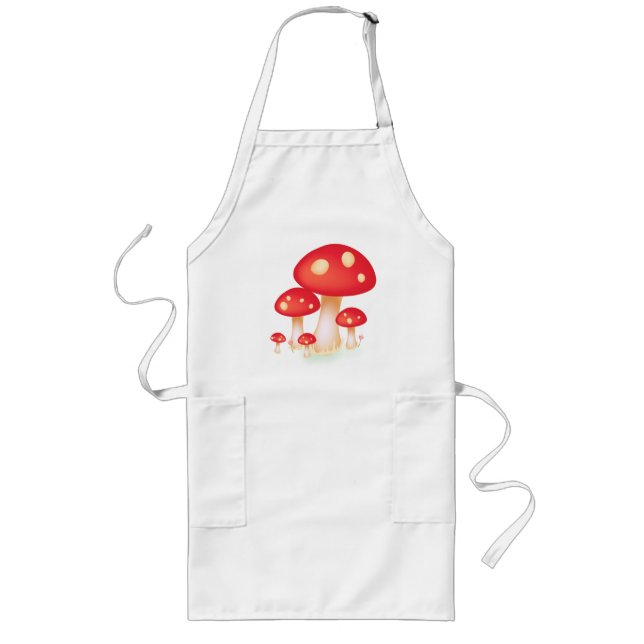 Mushrooms Long Apron (Front)