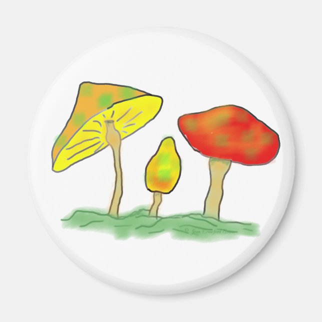 Mushrooms Magnet (Front)