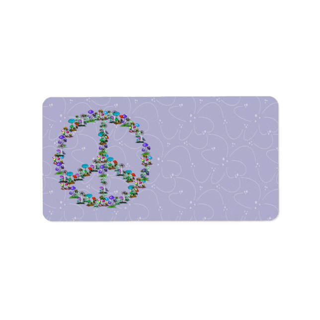 Mushrooms Of Peace Label (Front)