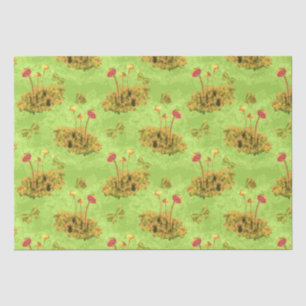 Mushrooms on a moss Decoupage Art Tissue Paper