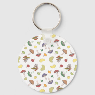 Mushrooms Pastel Keychain