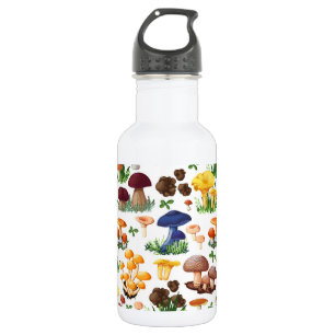 Mushrooms Pattern 532 Ml Water Bottle