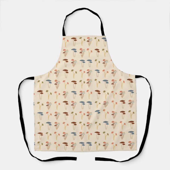  Mushrooms Pattern Apron (Front)