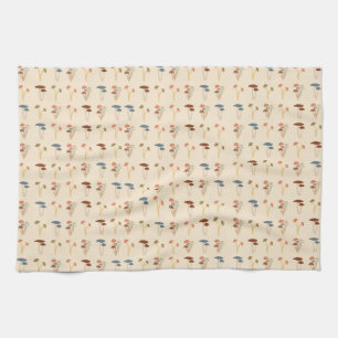 Mushrooms Pattern Kitchen Towel