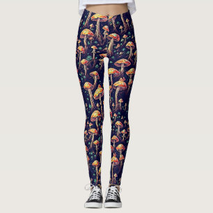 Mushrooms Pattern Leggings