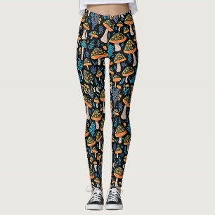 Mushrooms Pattern Leggings