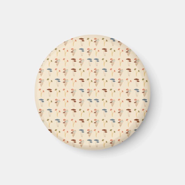 Mushrooms Pattern Magnet (Front)