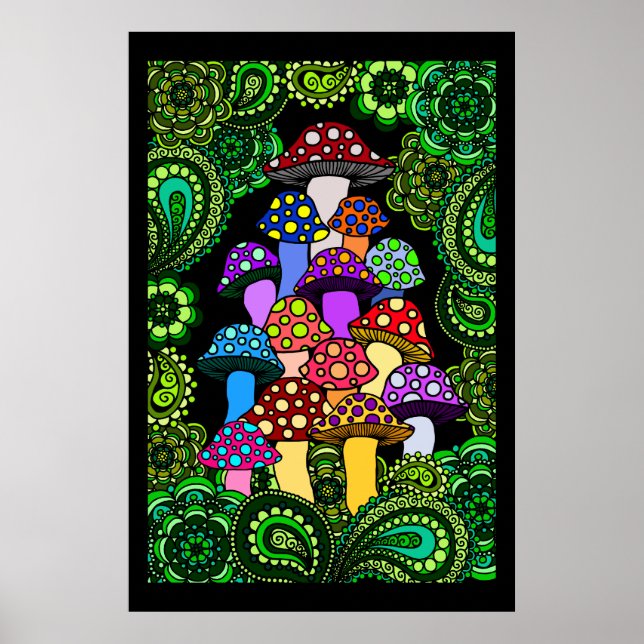 Mushrooms Poster (Front)