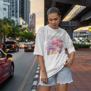 Mushrooms Psychedelic Nature  T-Shirt