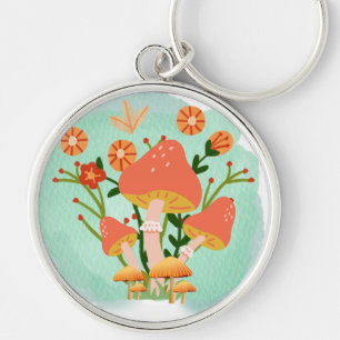 MUSHROOMS SCENE KEYCHAIN