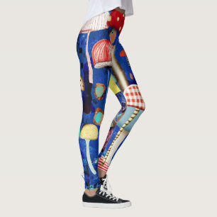 mushrooms sport clothing leggings