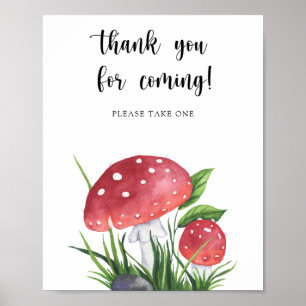 Mushrooms - Thank you for coming Poster