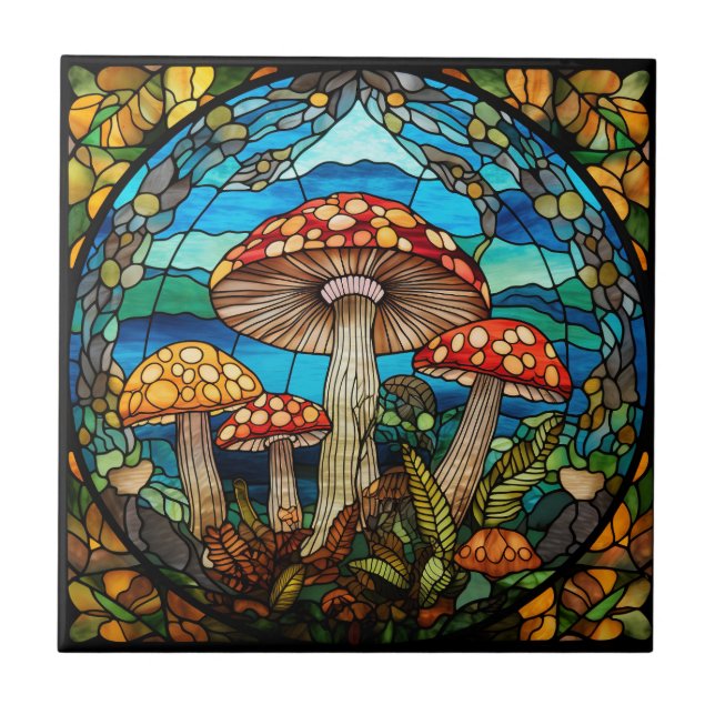 Mushrooms Tile (Front)