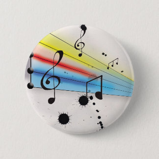 Music 2 Inch Round Button