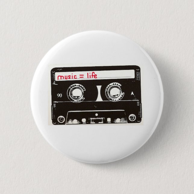 music 2 inch round button (Front)