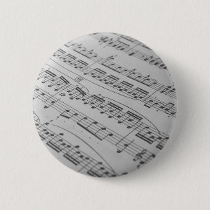 Music 2 Inch Round Button