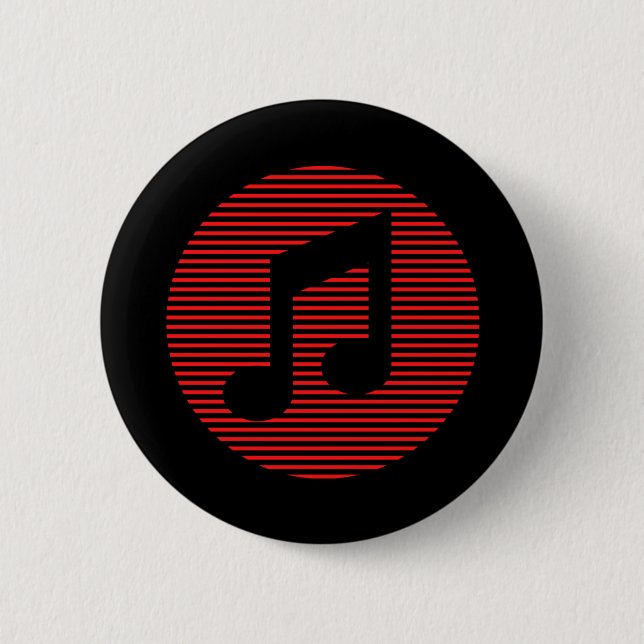 Music 2 Inch Round Button (Front)