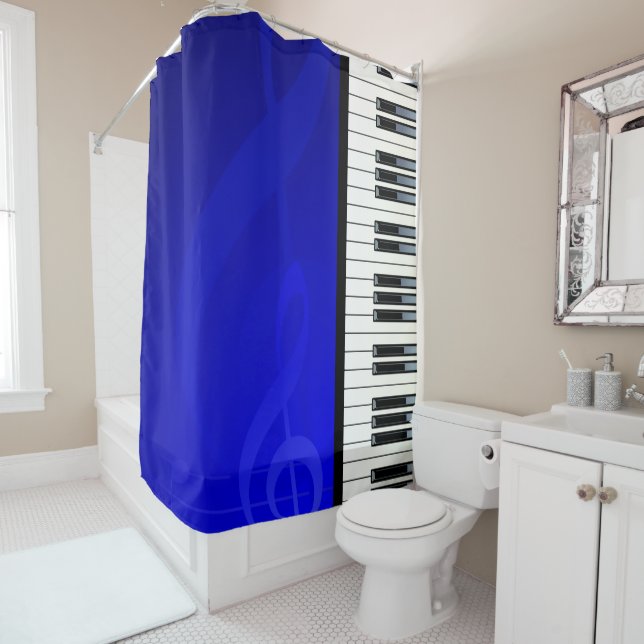 Music 6 Shower Curtain (In Situ)