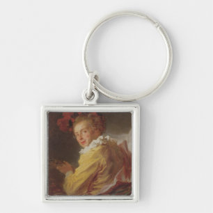 Music, a portrait of Monsieur de la Breteche Keychain