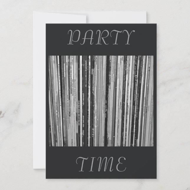 Music Albums/LP’s  Party Time Invitation (Front)