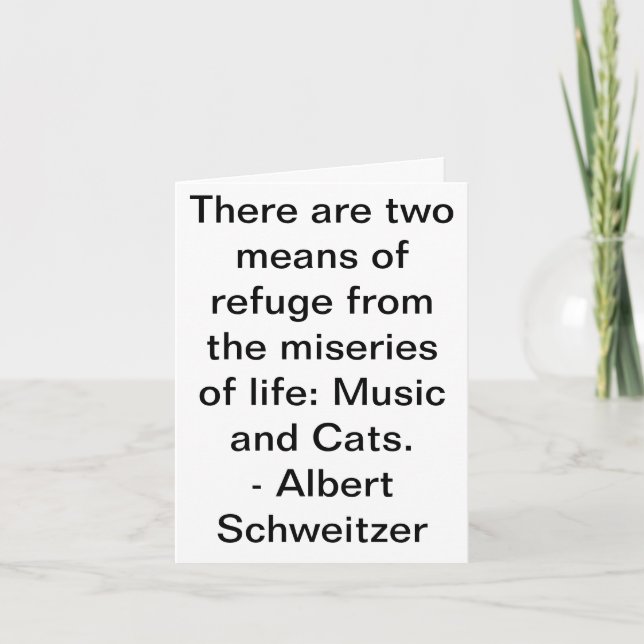 Music and Cats Card (Front)