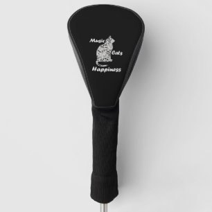 Music and Cats is Happiness Quote Golf Head Cover
