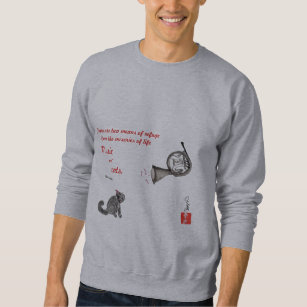 Music and Cats Sweatshirt. Sweatshirt