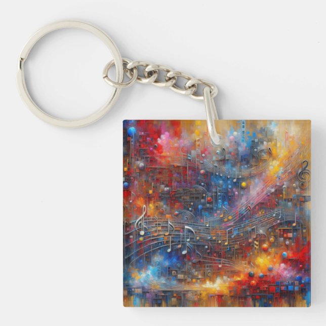 MUSIC AND COLOUR KEYCHAIN (Front)