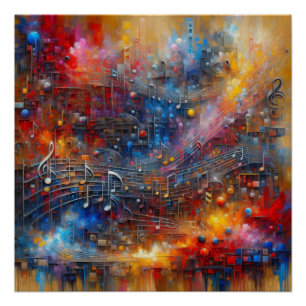 MUSIC AND COLOUR POSTER