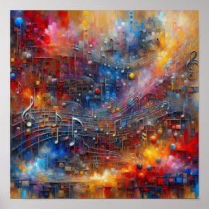 MUSIC AND COLOUR POSTER