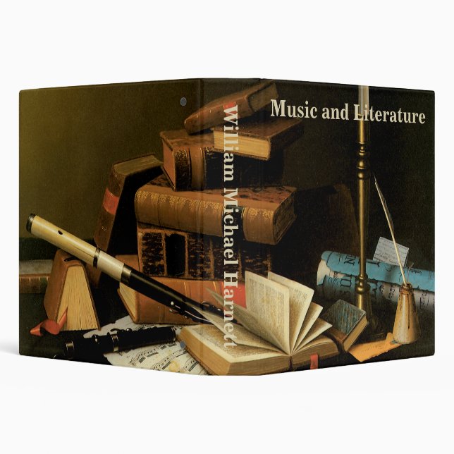 Music and Literature by William Harnett, Fine Art Binder (Background)