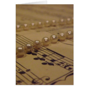 Music And Pearls Card