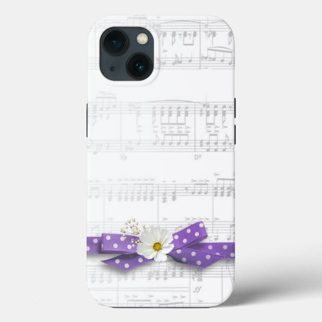 Music and Polka Dot Ribbon  Case-Mate iPhone Case (Back)
