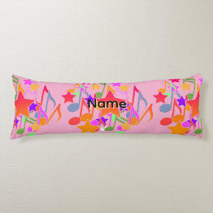 Music And Stars Cuddly Body Pillow