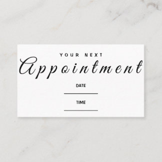 Music Appointment Remind Card Your Next Visit