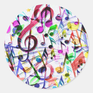 Music Apprecition_ Classic Round Sticker
