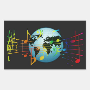 Music Around the World Sticker