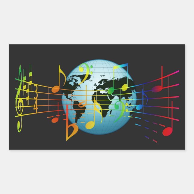 Music Around the World Sticker (Front)