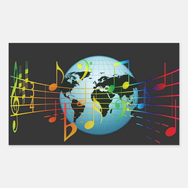 Music Around the World Sticker (Front)