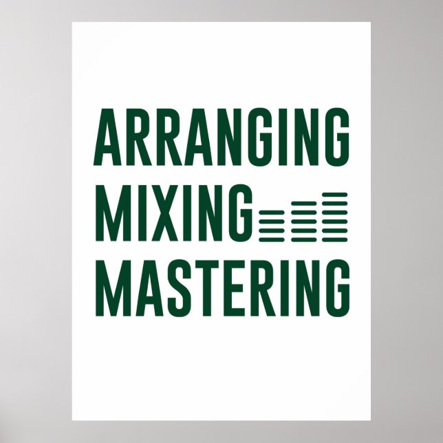 Music Arranging Mixing Mastering Poster (Front)