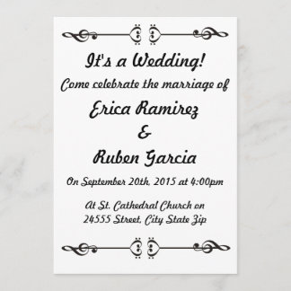 Music Arrow Invitation