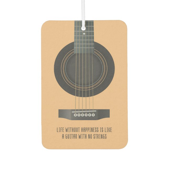 Music Art A Guitar With No Strings Air Freshener (Front)