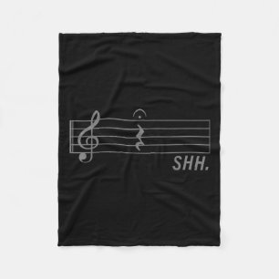 Music Art For Men Women Musical Note Musician Musi Fleece Blanket