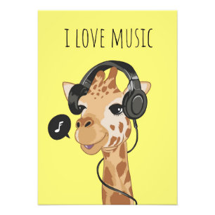 Music Art I Love Music Photo Print