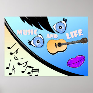 Music Art Music And Life Poster