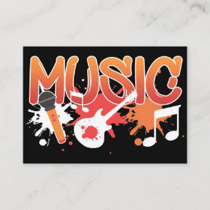 Music Art Music Instruments Business Card