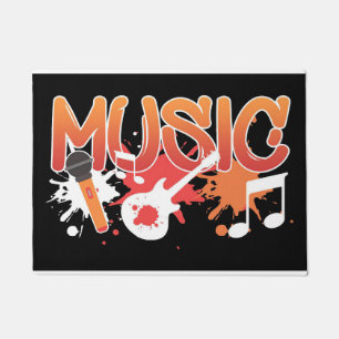 Music Art Music Instruments Doormat