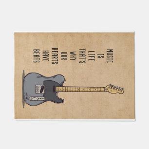 Music Art Music Is Life Doormat